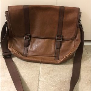 Leather Fossil work bag
